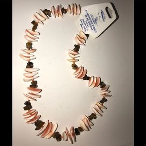 Semi Precious Stone and Glass Bead Necklace